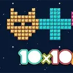 Macska, kereszt és szív alakú blokkok egymás mellett, alul a 10x10!