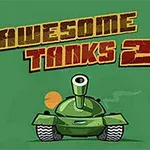 Egy zöld tank rajzos ábrázolása zöld háttér előtt, fölötte barna és piros felirat található