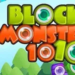 Klasszikus 1010 játék Block Monsters karakterekkel