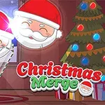 Mikulássapkába öltözött arcok, karácsonyi díszek és egy feldíszített karácsonyfa látható egy ünnepi szobában