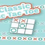 Klasszikus Tic Tac Toe felirat, kilenc négyzetből álló rács közepén X és O jelekkel