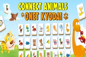 A CONNECT ANIMALS ONET KYODAI játékban az a cél, hogy megtaláld az összes párosítást