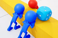 Dice Push 3D egy szórakoztató kockadobáló puzzle játék