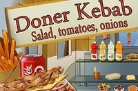 Lépj a pult másik oldalára a Doner Kebab játékban: Saláta, Paradicsom,