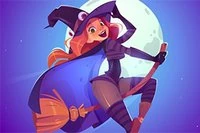 Flappy Witch: Játssz flappy típusú játékkal, koppints a madár ugrásához