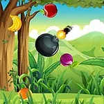 A Fruit Cutter játékban pontokat szerezhetsz, ha minden gyümölcsöt elvágsz
