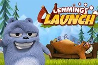 Lemmings Launch egy tipikus ágyújáték