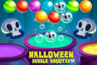 Szórakoztató Bubble Shooter játék Halloweenra