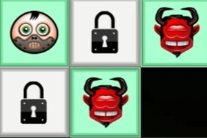 Halloween Matching puzzle: Egyszerű, mégis érdekes játék, ahol azonos blokkokat csúsztatsz össze.