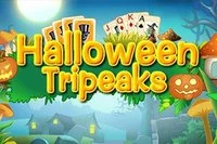 Halloween Tripeaks pasziánsz játék