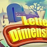 Háttérben nagy színes 3D betűk, elöl pedig a Letter Dimensions felirat látható
