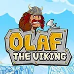 Rajzolt viking figura és egy balta egy jéghegyekkel teli háttér előtt, alatta nagy, sárga betűs felirattal