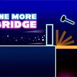 Kék és fekete hátterű kép, rajta ONE MORE BRIDGE felirattal, egy kalapács sziluettjével és egy szakadékot áthidaló híd rajzával