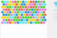 Minimalista designnal ellátott Bubble Shooter játék