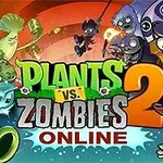 Színes, rajzfilmszerű poszter különböző növényekkel és zombikkal, nagy Plants vs