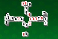 Piramis Pasziánsz játék Mahjong kövekkel
