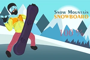 Havas hegyek előtt színes ruhába öltözött snowboardos, aki lila snowboardot tart, napszemüveget viselve