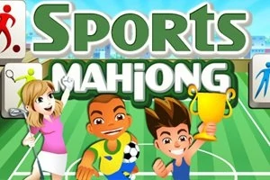 Rajzfilmfigurák sportpályán; az egyik serleget tart, a másik labdával van, és egy nő golfütővel mosolyog