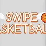Narancssárga Swipe Basketball felirat két kosárlabdával