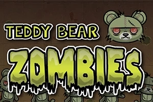 Rajzolt zombi plüssmackó fejek zöldes felirattal