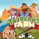 Három rajzfilmfigura áll egy farm környezetben, mellettük szerszámok és egy postaláda, a háttérben hegyekkel és egy istállóval