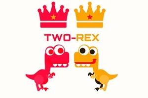Színes T-Rex futójáték kétjátékos móddal