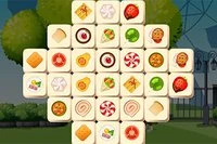Egyszerűsített klasszikus Mahjong játék ÉTEL témával