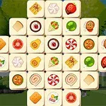 Egyszerűsített klasszikus Mahjong játék ÉTEL témával